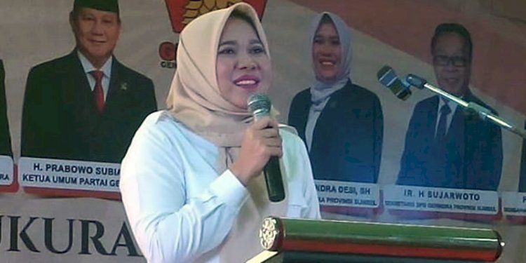 Ketua DPD Partai Gerindra Provinsi Sumatera Selatan (Sumsel), Kartika Sandra Desi. (ist/rmolsumsel.id) 