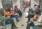 Penumpang LRT Sumsel Dihibur Live Music, Musisi Palembang 'Ngamen' di Kereta