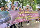 Ratusan Aktivis Lingkungan Sambangi Gedung KLHK, Tuntut Cabut Izin Usaha PT Gorby Putra Utama